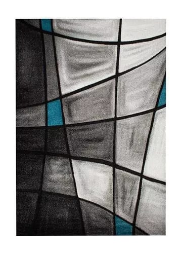 Maskinvävd matta Turin - Turkos - 133x190 cm - Turkos - Products - Textil & mattor - Matta - Modern matta - Wiltonmatta