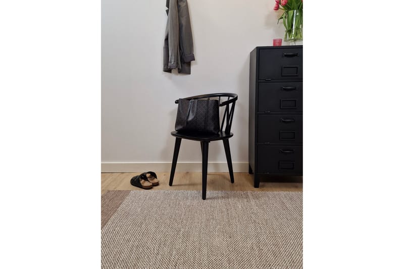 Alva Bomullsmatta 240x240 cm Kvadratisk - Mörkbeige - Products - Textil & mattor - Matta - Modern matta - Bomullsmatta
