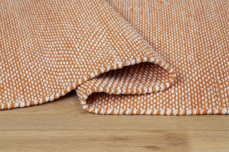 Alva Bomullsmatta 240x240 cm Kvadratisk - Orange - Products - Textil & mattor - Matta - Modern matta - Bomullsmatta