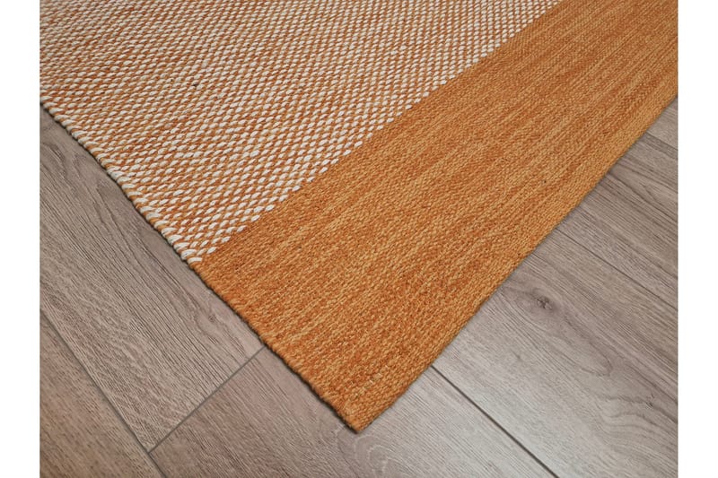 Alva Bomullsmatta 300x300 cm Kvadratisk - Orange - Products - Textil & mattor - Matta - Modern matta - Bomullsmatta