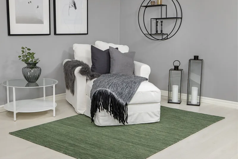 Birka Ullmatta Rektangulär 300x400 cm - Sammetsgrön - Products - Textil & mattor - Matta - Modern matta - Ullmatta