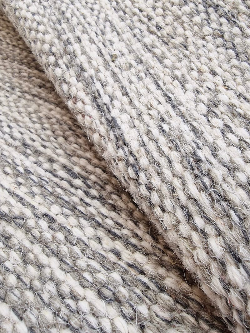 Birka Ullmatta Rektangulär 75x150 cm - Silver - Products - Textil & mattor - Matta - Modern matta - Ullmatta