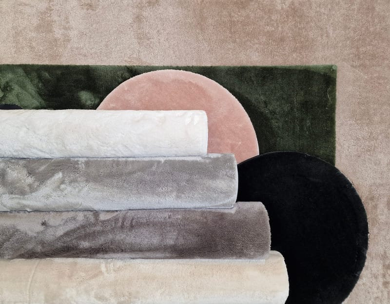 Cozy Ryamatta 120 cm Rund - Rosa - Products - Textil & mattor - Matta - Modern matta - Ryamatta