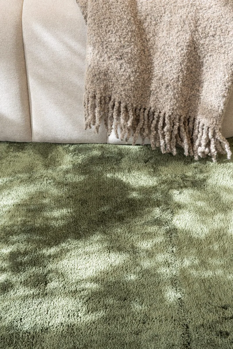 Cozy Ryamatta 160x230 cm Rektangulär - Grön - Products - Textil & mattor - Matta - Modern matta - Ryamatta