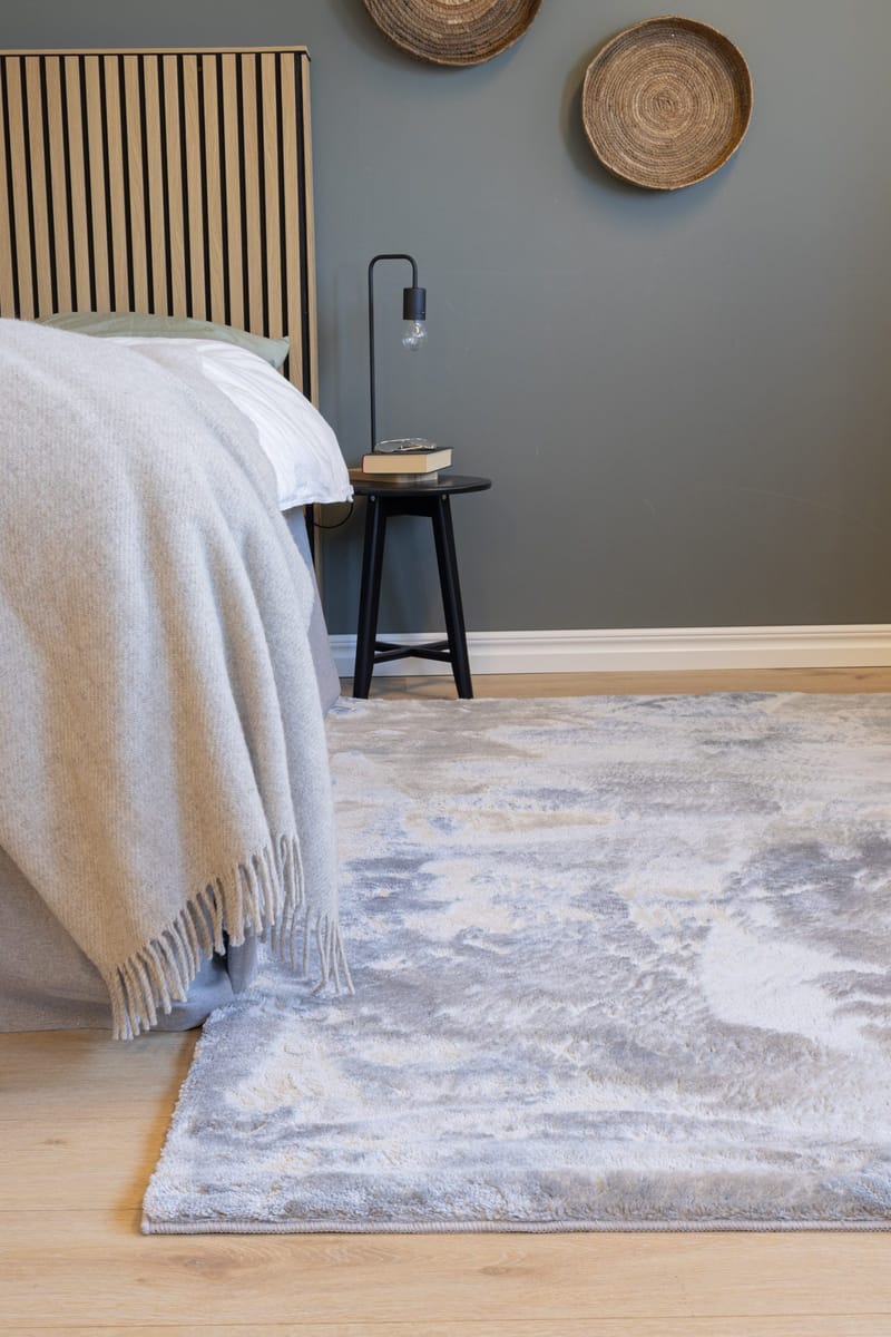 Cozy Ryamatta 160x230 cm Rektangulär - Silver - Products - Textil & mattor - Matta - Modern matta - Ryamatta