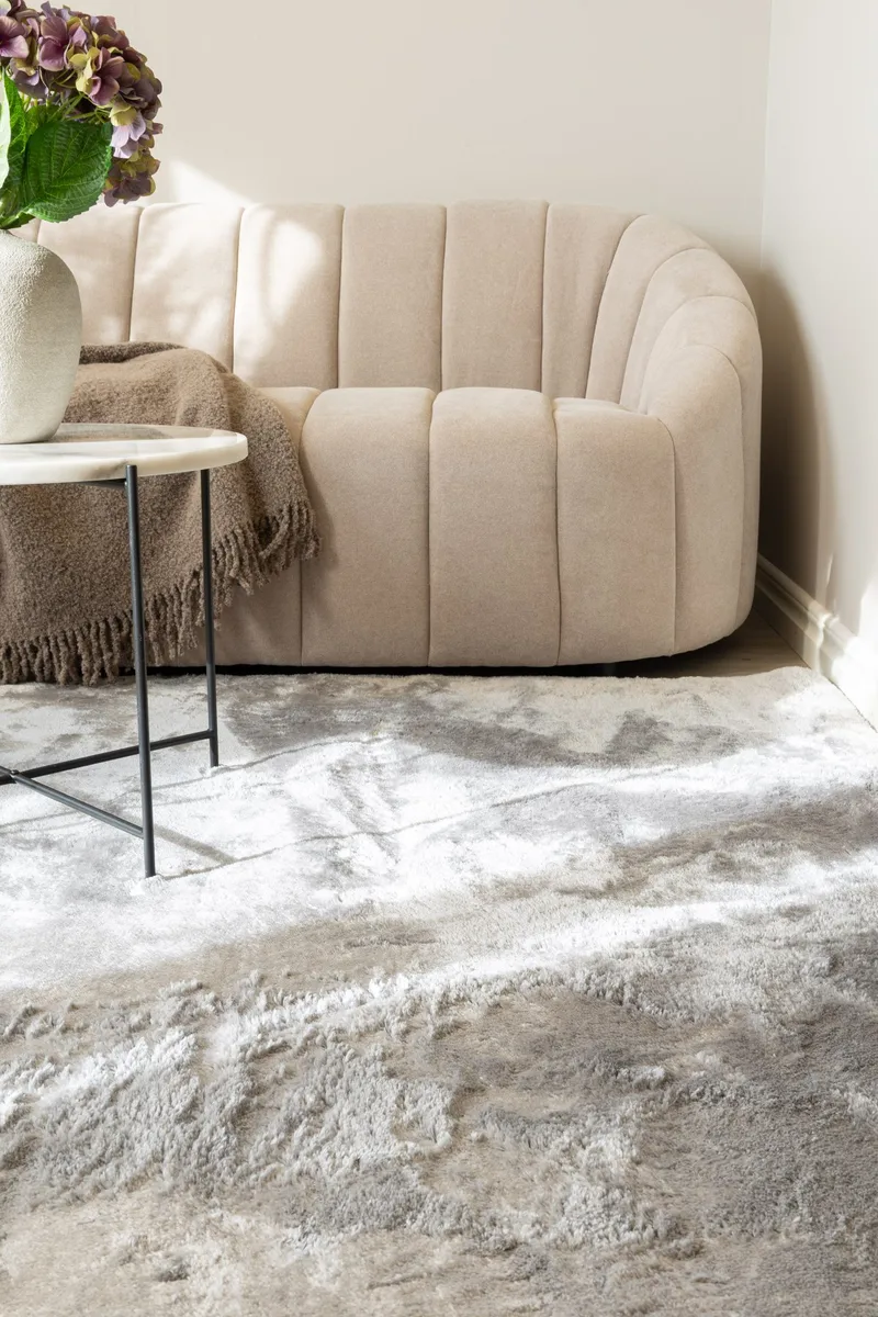 Cozy Ryamatta 200x290 cm Rektangulär - Silver - Products - Textil & mattor - Matta - Modern matta - Ryamatta