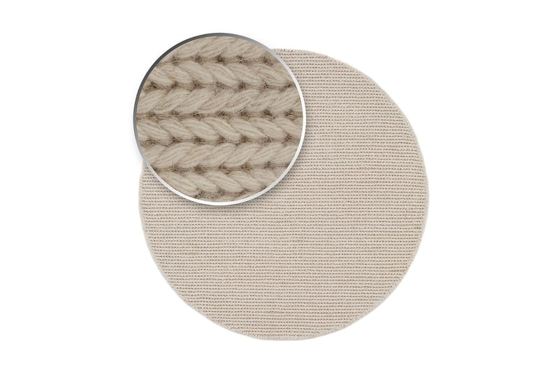 Dalarö Ullmatta 300 cm Rund - Vit - Products - Textil & mattor - Matta - Modern matta - Ullmatta