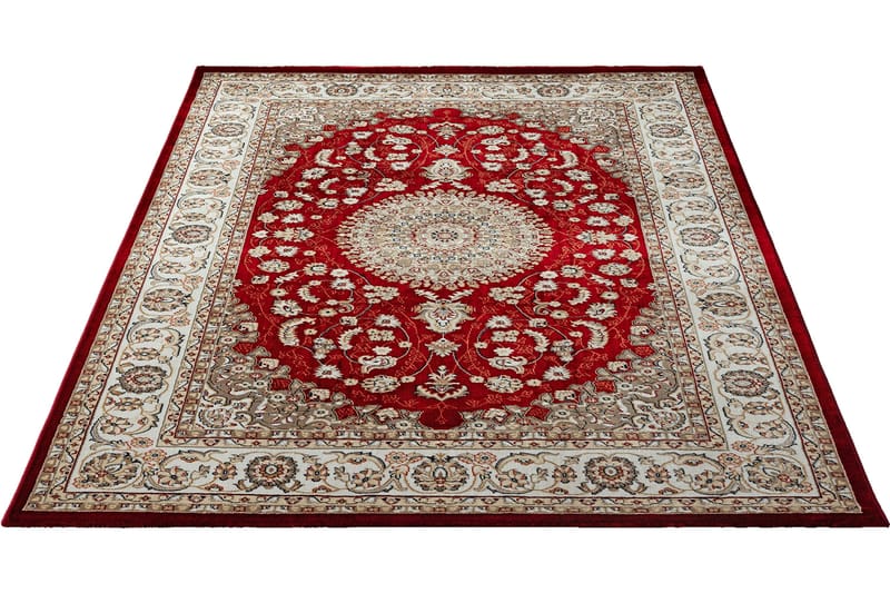 Dubai Medallion Wiltonmatta 80x200 cm, Röd