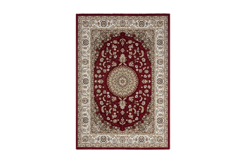 Dubai Medallion Wiltonmatta 80x300 cm, Röd