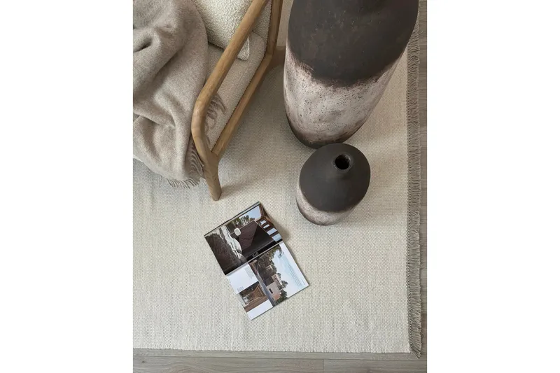 Eden Ullmatta 75x150 cm Rektangulär - Creme - Products - Textil & mattor - Matta - Modern matta - Ullmatta