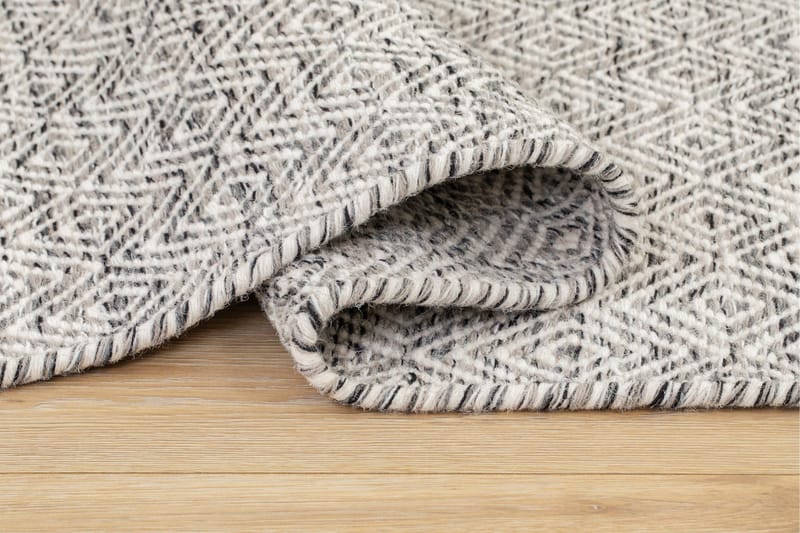 Gåsöga Ullmatta 200x300 cm Rektangulär - Grå - Products - Textil & mattor - Matta - Modern matta - Ullmatta