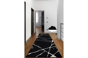 Jassi Gångmatta 80x300 cm Rektangulär - Svart - Products - Textil & mattor - Matta - Modern matta - Gångmatta