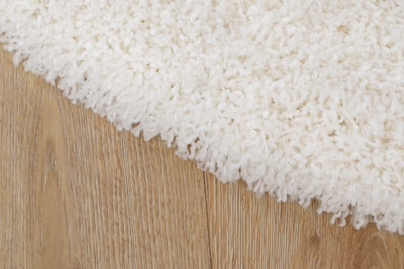 Lounge Ryamatta 240 cm Rund - Vit - Products - Textil & mattor - Matta - Modern matta - Ryamatta