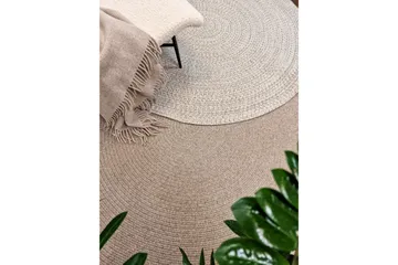 Lya Ullmatta Ø200 cm Rund - Beige - Products - Textil & mattor - Matta - Modern matta - Ullmatta