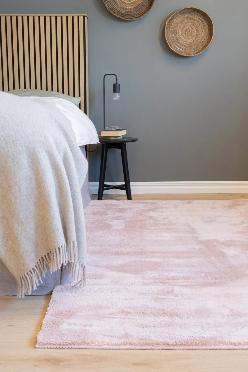 Cozy Ryamatta 110x160 cm Rektangulär - Rosa - Products - Textil & mattor - Matta - Modern matta - Ryamatta