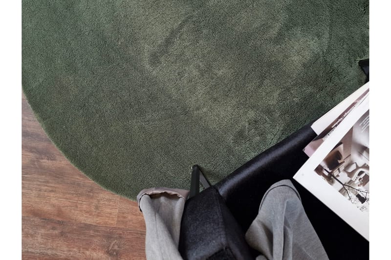 Soft Wiltonmatta 120 cm Rund - Smaragdgrön - Products - Textil & mattor - Matta - Modern matta - Wiltonmatta