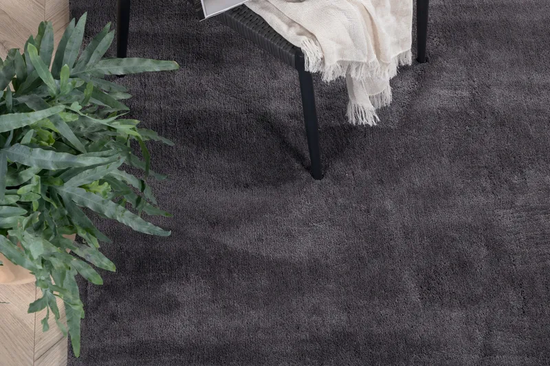 Undra Viskos-look Matta 250x350 - Mörkgrå - Products - Textil & mattor - Matta - Modern matta - Viskosmatta & konstsilkesmatta