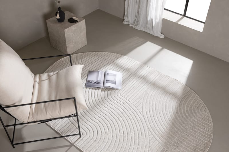 Vince Wiltonmatta 160x230 cm Oval - Vit - Products - Textil & mattor - Matta - Modern matta - Friezematta