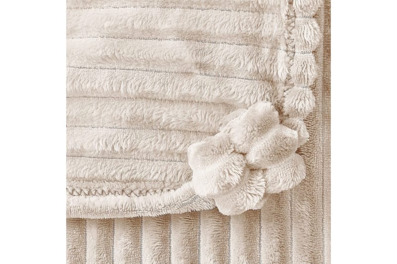 Pläd Kaweri Beige - Beige - Products - Textil & mattor - Filt & pläd