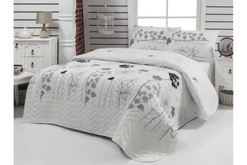 Eponj Home Överkast Dubbelt 200x220+2 Kuddfodral Quiltat - Vit/Grå/Svart/Brun - Products - Textil & mattor - Sängkläder - Överkast