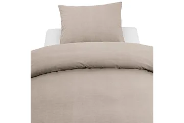 Påslakanset Enkelsäng 2-Dels Washed - Brun - Products - Textil & mattor - Sängkläder - Bäddset & påslakanset - Påslakanset dubbelsäng