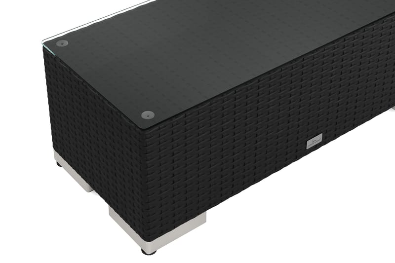 Bahamas Avslut utomhus 90 cm - Svart - Products - Utemöbler & utemiljö - Övrigt utemöbler - Moduler utesoffa