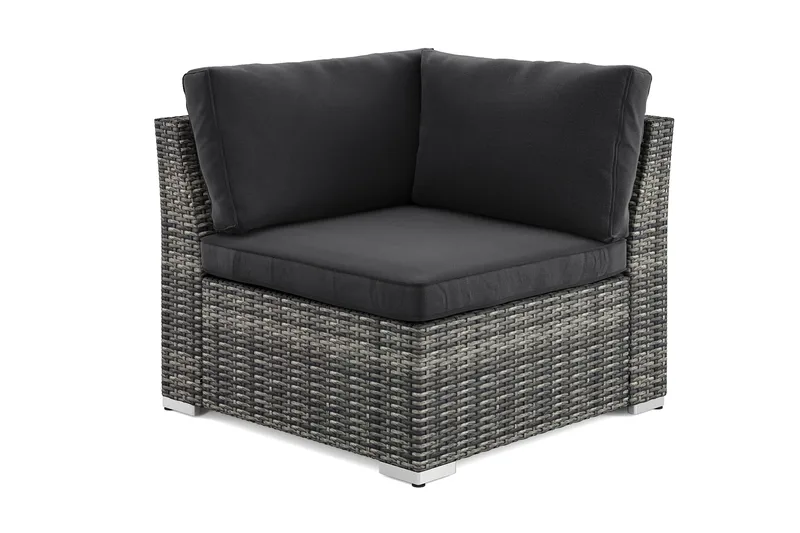 Wisconsin Hörnmodul utomhus i konstrotting med vattenavisande dyna - Grå - Products - Utemöbler & utemiljö - Övrigt utemöbler - Moduler utesoffa