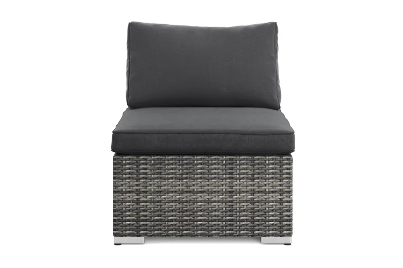 Wisconsin Mittmodul utomhus i konstrotting med vattenavisande dyna, Grå