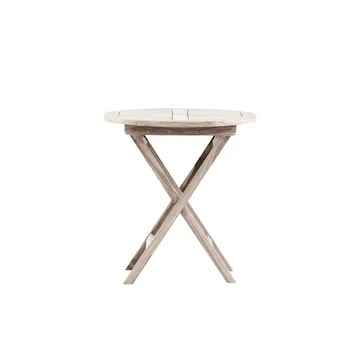 Kenya Cafébord 70 cm - Whitewash - Products - Utemöbler & utemiljö - Balkong & altan - Balkongmöbler - Balkongbord