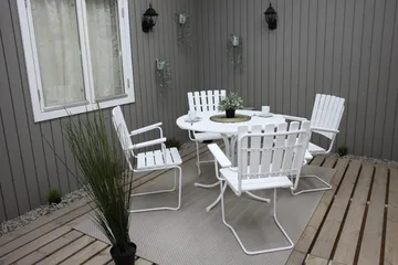 Vaxholm Karmstol Utomhus Vit - KWA - Products - Utemöbler & utemiljö - Balkong & altan - Balkongmöbler - Balkongstol