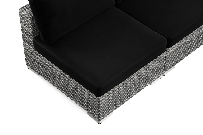 Bahamas utomhus hörnsoffa 7-sits vändbar med öppet avslut och bord - Grå - Products - Utemöbler & utemiljö - Loungemöbler - Loungeset & loungegrupp