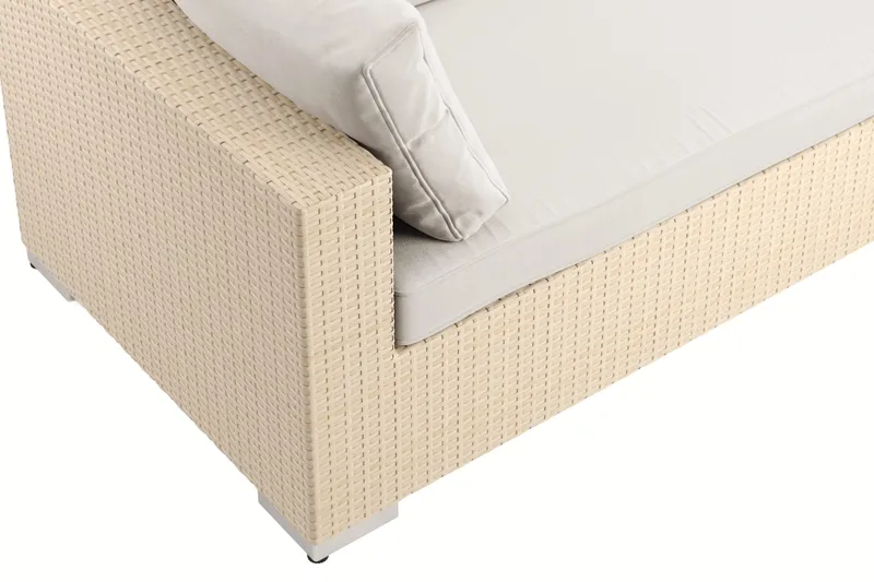 Bahamas utomhus L-soffa vänster 7-sits med fåtölj och bord - Beige - Products - Utemöbler & utemiljö - Loungemöbler - Loungeset & loungegrupp