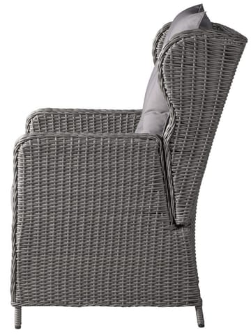 California utemöbelgrupp med recliner soffa, fåtöljer och bord - Grå konstrotting - Grå - Products - Utemöbler & utemiljö - Loungemöbler - Loungeset & loungegrupp