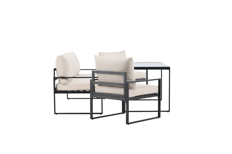 Catania Soffgrupp Utomhus 5-sits - Svart - Products - Utemöbler & utemiljö - Loungemöbler - Loungeset & loungegrupp