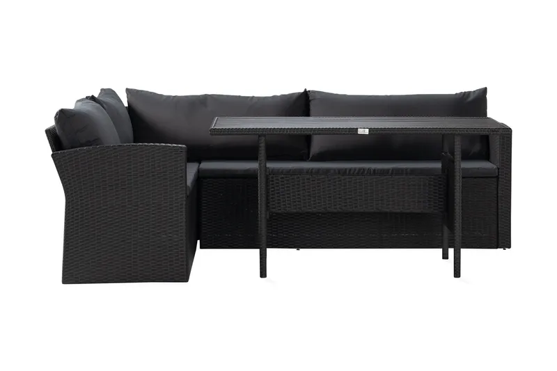 James Light Soffgrupp Utomhus  5-sits, Svart