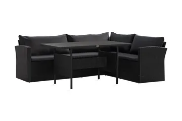 James Light Soffgrupp Utomhus  5-sits - Svart - Products - Utemöbler & utemiljö - Loungemöbler - Loungeset & loungegrupp