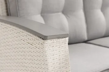 James Lyx Loungegrupp Vändbar - Vit / Gråa dynor - Products - Utemöbler & utemiljö - Loungemöbler - Loungeset & loungegrupp