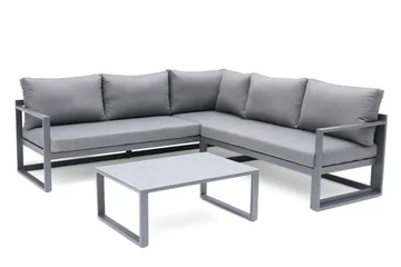 Loungegrupp Utomhus Hillerstorp Lundamo Grå - Grå - Products - Utemöbler & utemiljö - Loungemöbler - Loungeset & loungegrupp