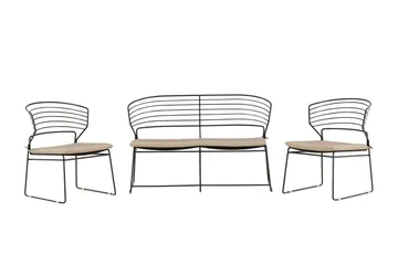 Milano Loungegrupp Utomhus - Beige - Products - Utemöbler & utemiljö - Loungemöbler - Loungeset & loungegrupp