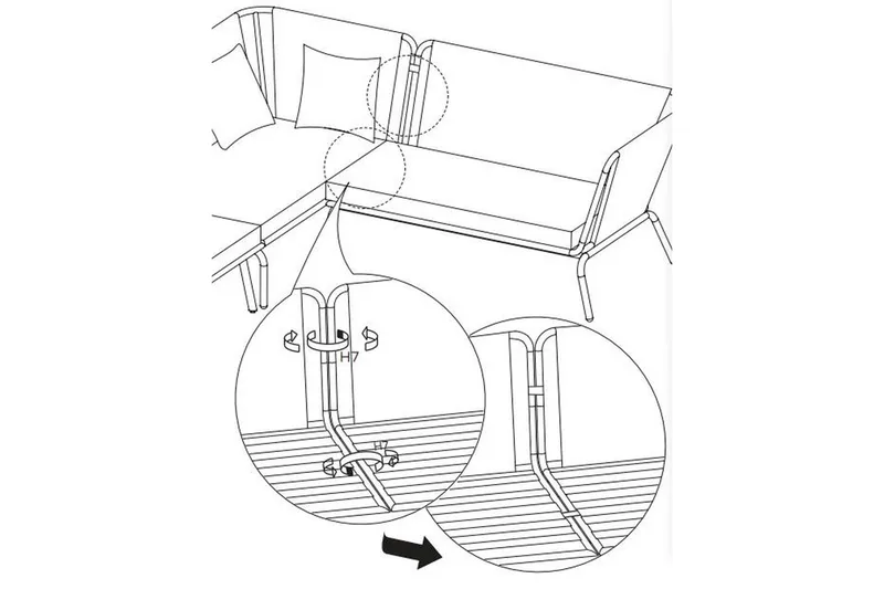 Usteryd Utefåtölj Beige - Beige - Products - Utemöbler & utemiljö - Loungemöbler - Loungestol utomhus