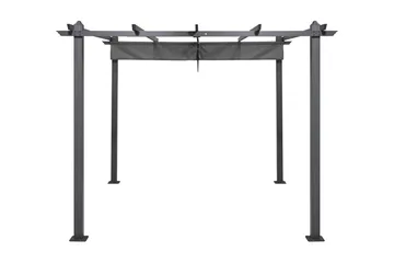 Porto Pergola 3x3 m i aluminium med tak för solskydd - Mörkgrå - Products - Utemöbler & utemiljö - Solskydd - Pergola