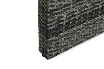 Bahamas Loungebord och Soffbord Utomhus 100 cm Konstrotting Glas - Grå - Products - Utemöbler & utemiljö - Utebord & trädgårdsbord - Loungebord & soffbord utomhus