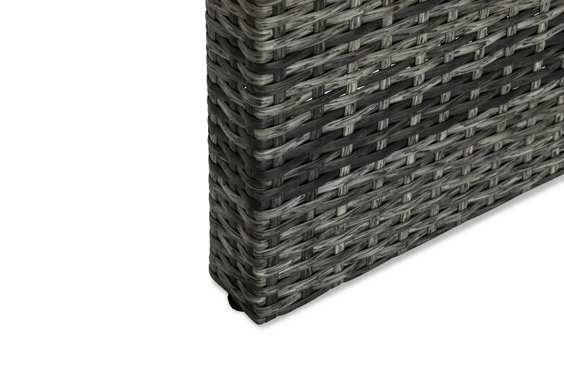 Bahamas Loungebord och Soffbord Utomhus 100 cm Konstrotting Glas - Grå - Products - Utemöbler & utemiljö - Utebord & trädgårdsbord - Loungebord & soffbord utomhus