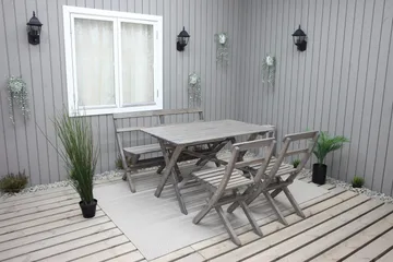 Larios Matbord Utomhus 126 cm - Grå - Products - Utemöbler & utemiljö - Utebord & trädgårdsbord - Matbord utomhus