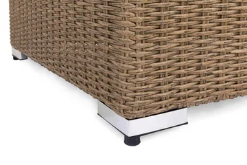 Marcus Loungebord och Soffbord Utomhus 70 cm Konstrotting Glas - Natur - Products - Utemöbler & utemiljö - Utebord & trädgårdsbord - Loungebord & soffbord utomhus