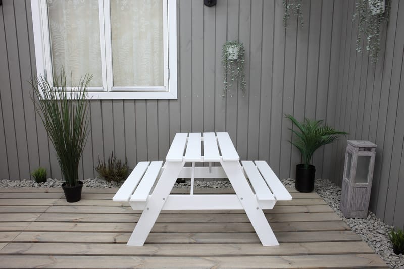 Nancie Mini Picknickbord - Vit - Products - Utemöbler & utemiljö - Utebord & trädgårdsbord - Picknickbord