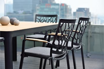 Portals Matbord Utomhus 161x95 cm - Teak/Svart - Products - Utemöbler & utemiljö - Utebord & trädgårdsbord - Matbord utomhus