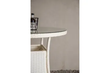 Volta Matbord Utomhus 90 Rund - Vit - Products - Utemöbler & utemiljö - Utebord & trädgårdsbord - Matbord utomhus