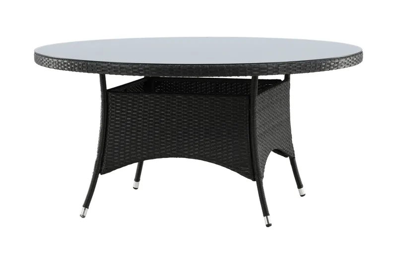 Volta Matbord Utomhus Rund Ø150 cm Svart - Venture Home - Products - Utemöbler & utemiljö - Utebord & trädgårdsbord - Matbord utomhus