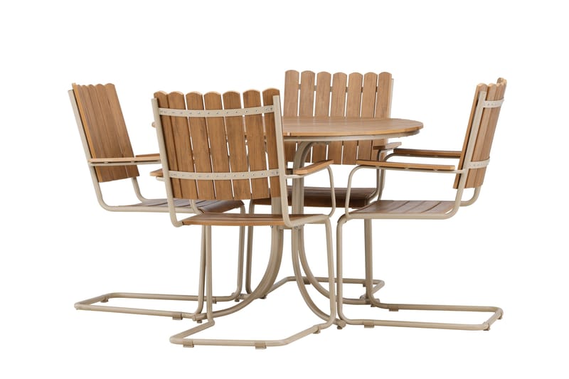 Holmsund Matgrupp Utomhus 4-sits - Beige - Products - Utemöbler & utemiljö - Utegrupp - Matgrupp utomhus